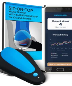 Boost Kegel Pelvic Floor Muscle Trainer for Men | Sit-On-Top Kegel Exerciser for Pelvic Floor Strengthening with Biofeedback | Kegel Toner for Bladder Support, Pelvic Floor Rehabilitation, & Stamina