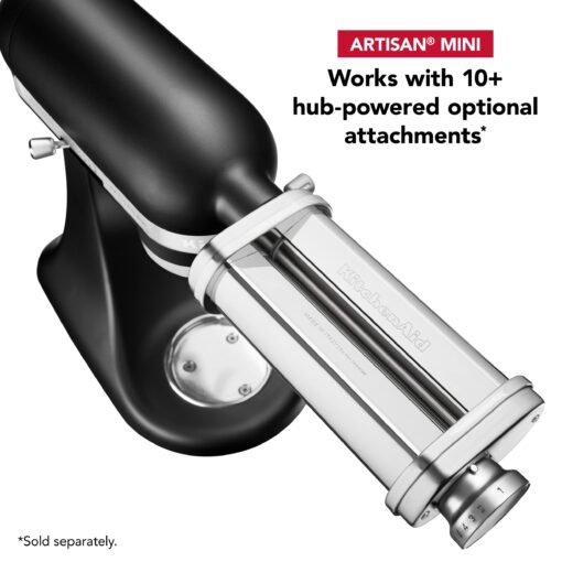 KitchenAid Artisan Mini 3.5 Quart Tilt-Head Stand Mixer - KSM3316X - Cast Iron Black - Image 4