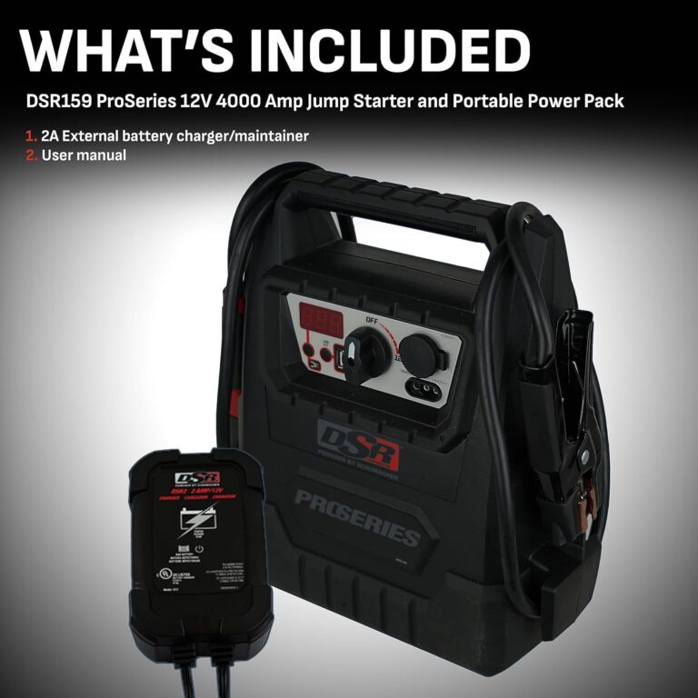 Schumacher Electric DSR159 - ProSeries Jump Starter - 12V 4000 Peak Amps Portable Car Jump Starter & Maintainer - Jumper Cables with Battery Pack - 700 Cranking Amps - Image 4