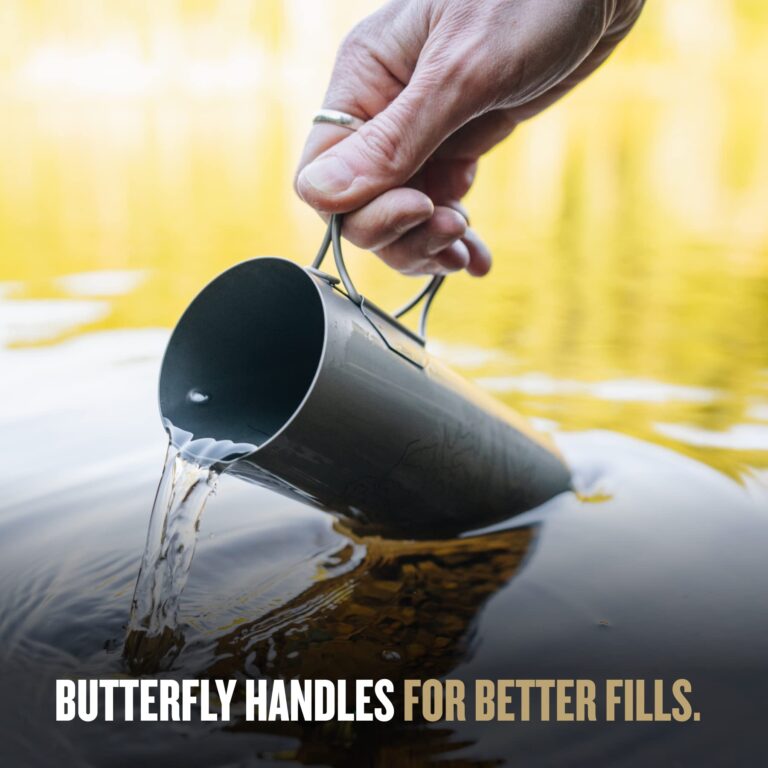 GRAYL UltraPress Titanium 16.9 oz Water Purifier & Filter Bottle for Hiking, Backpacking, Survival, Bushcraft, Travel (Coyote Brown) - Image 2
