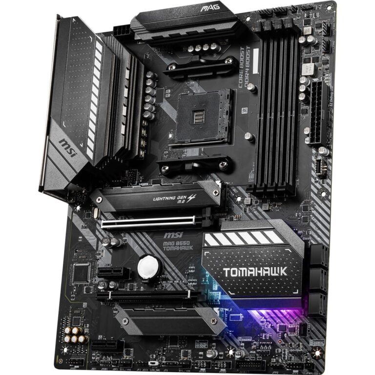 MSI MAG B550 TOMAHAWK Gaming Motherboard (AMD AM4, DDR4, PCIe 4.0, SATA 6Gb/s, M.2, USB 3.2 Gen 2, HDMI/DP, ATX, AMD Ryzen 5000 Series processors) - Image 6