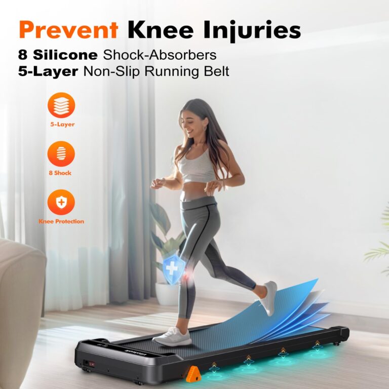 Vitalwalk Walking Pad Treadmill with Incline 3-Levels 300 lbs Capacity Portable Under Desk Treadmill for Home Office Apartment Fitness, Mini Space-Saving Compact Design, Ultra-Quiet 2025 Upgrade Black - Image 2