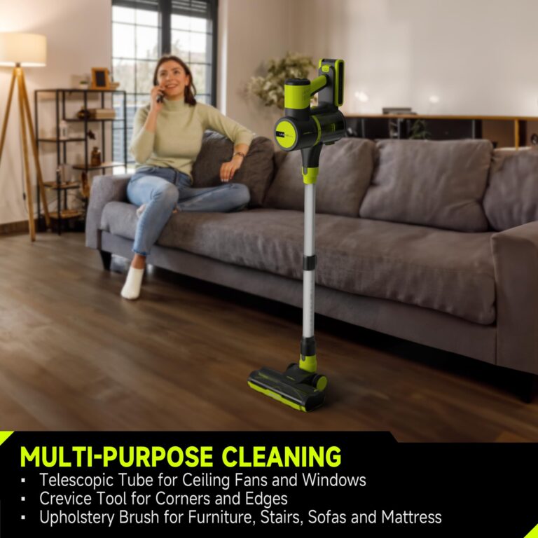 UNINELL HOME Cordless Vacuum Cleaner, 45Kpa 55 Mins Vacuum Cleaners for Home, Vacuum Cleaner Self-Standing, Anti-Tangle Stick Vacuum, Lightweight, Wall Mount Charging Vacuum for Pet Hair,Carpet,Floor - Image 4
