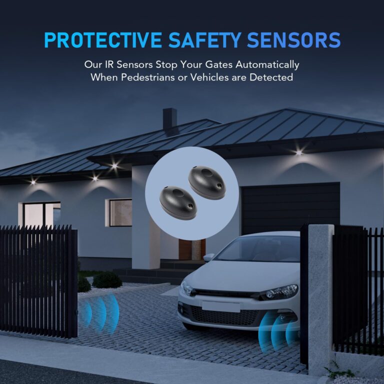 CO-Z Automatic Gate Opener, Sliding Gate Opener Kit for Doors up to 2700lb 20ft, Electric Gate Opener with Remote Control and Release Key, Driveway Home Garden Gate Opening System Gate Complete Kit - Image 3