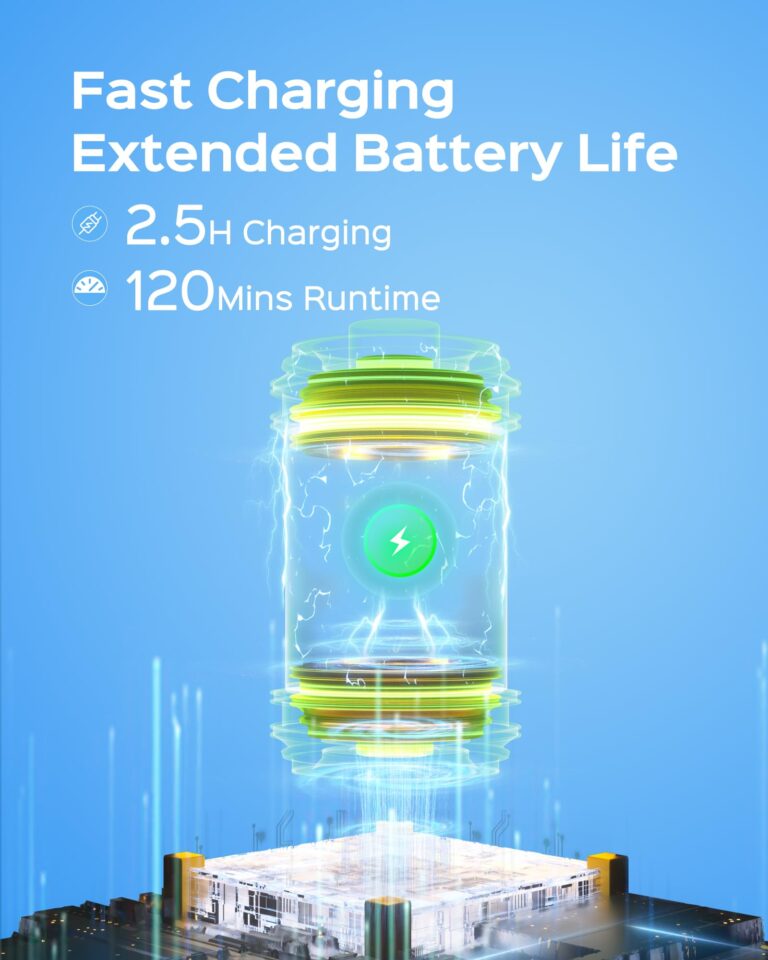 WYBOT Robotic Pool Cleaner, Cordless Pool Vacuum Robot with 120 Mins Runtime, Fast Charging, Powerful Suction, Self-Parking, Double Filters,Ideal for Above Ground Pools up to 1076 Sq.ft - Image 7