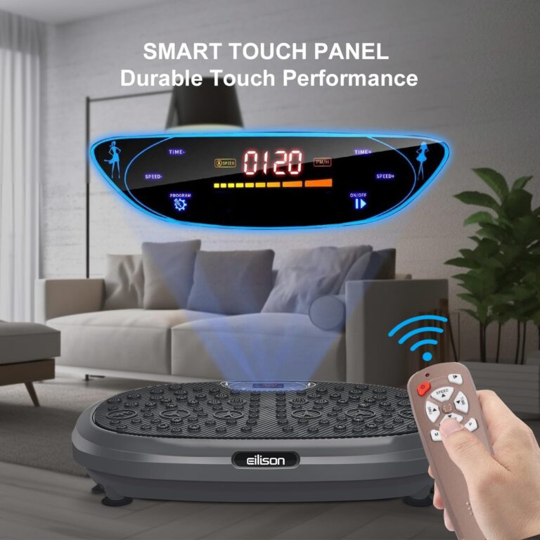 EILISON FitMax 3D XL Vibration Plate Exercise Machine - Whole Body Workout Vibration Fitness Platform w/Loop Bands-Home Workout for Lymphatic Drainage Machine for Weight Loss,Shaping,Wellness,Recovery - Image 5