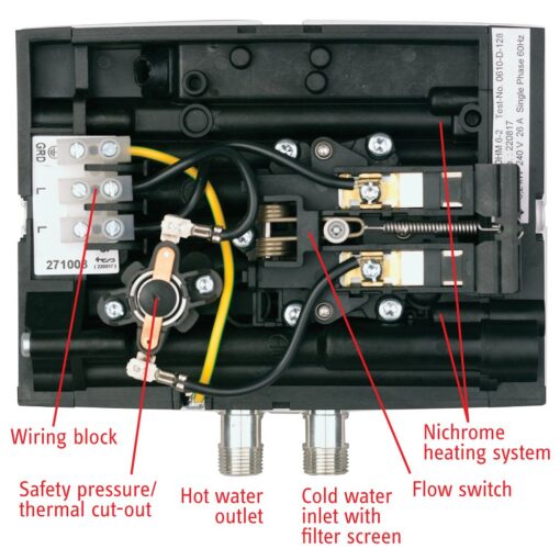 Stiebel Eltron 231045 Mini 2 Point of Use Tankless Electric Water Heater, 1.8 kW, 120V, 7-1/2" W x 6-1/2" H x 3-1/4" D - Image 4