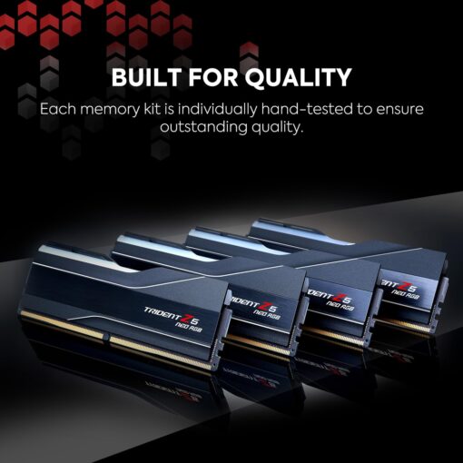G.SKILL Trident Z5 Neo RGB Series (AMD Expo & Intel XMP 3.0) DDR5 RAM 64GB (2x32GB) 6000MT/s CL36-36-36-96 1.35V Desktop Computer Memory U-DIMM - Matte Black (F5-6000J3636F32GX2-TZ5NR) - Image 3