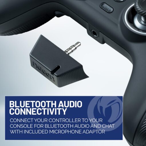 NACON Revolution 5 Pro Officially Licensed PlayStation Wireless Gaming Controller for PS5 / PS4 / PC - Hall Effect, Trigger Stops, Mappable Buttons, Bluetooth Audio - Triple Black - Image 3