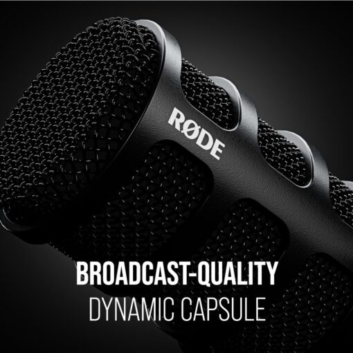 RØDE PodMic USB Versatile Dynamic Broadcast Microphone With XLR and USB Connectivity for Podcasting, Streaming, Gaming, Music-Making and Content Creation - Image 7