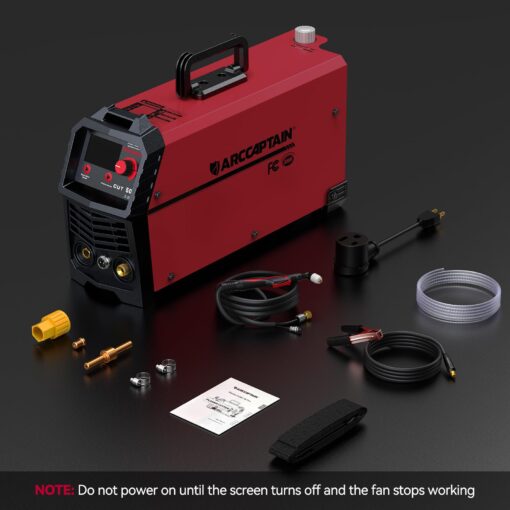 ARCCAPTAIN Plasma Cutter, [Large LED Display] 50Amps Cutter Machine with 110/220V Dual Voltage DC Inverter IGBT 1/2 Inch Clean Cut Post Flow and 2T/4T, for Beginners DIY - Image 2