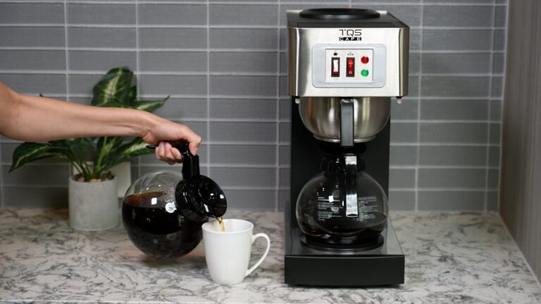 12-Cup Commercial Coffee Maker Stainless Steel - Double Coffee Machine for Office, Restaurant, Industrial Use - High Capacity Office Coffee Maker - TQS Cafe - Image 5