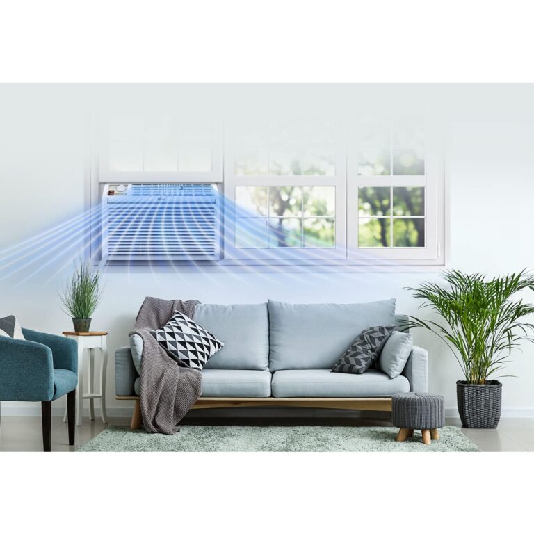 LG 5,000 BTU Window Air Conditioner, 115V, AC Window Unit Cools 150 Sq.Ft. (10' x 15' Room Size), Perfect for Bedrooms, Quiet AC with 2 Cooling & Fan Speeds, 2-Way Air Deflection, and Washable Filter - Image 8