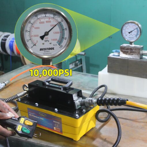 BESTOOL Air Hydraulic Pump 10,000 PSI, Hydraulic Pump with Remote Control Actuator - Image 4