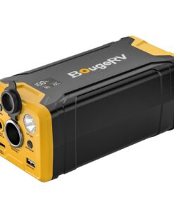 BougeRV 220Wh Portable Power Station, Backup Battery for Most Car Refrigerator, Portable Power Supply with Dynamic Display Panel