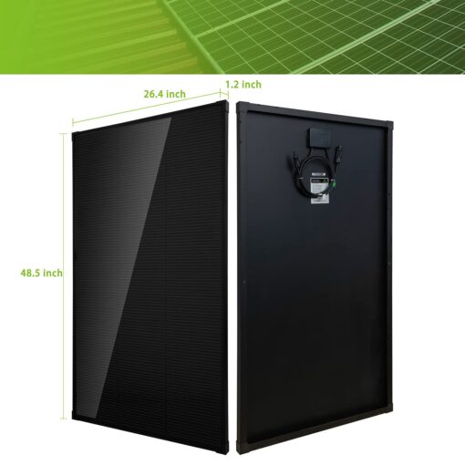 Topsolar Solar Panel Kit 170 Watt 12 Volt Monocrystalline Off Grid System for Homes RV Boat + 30A 12V/24V Solar Charge Controller + Solar Cables + Z-Brackets for Mounting - Image 7