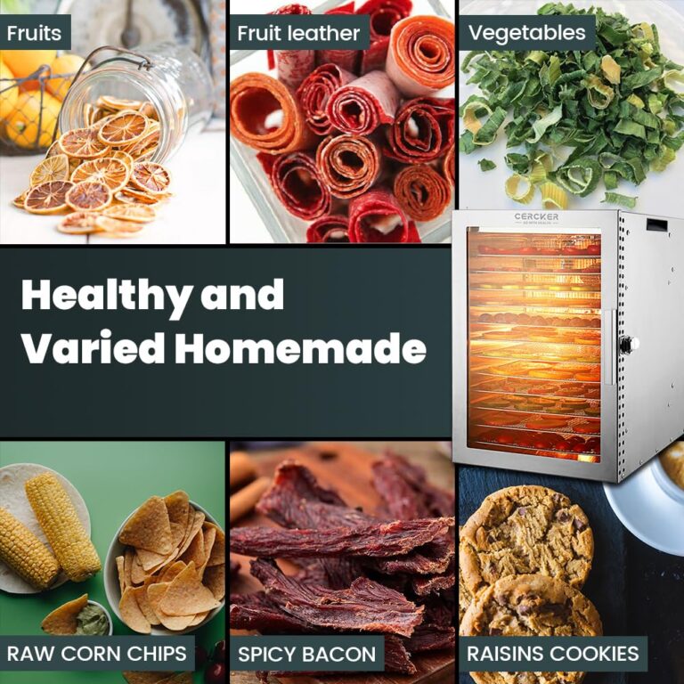 Food-Dehydrator Machine 12 Stainless Steel Trays, 10.9ft² Meat Dehydrator for Jerky, 800W Dryer for Herbs, 190ºF Temperature Control,24H Timer,Powerful Drying Capacity for Fruits,Yogurt - Image 3