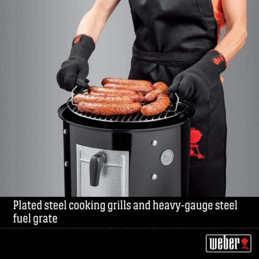 Weber 14-inch Smokey Mountain Cooker, Charcoal Smoker - Image 4