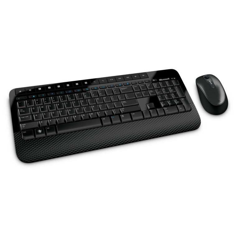 Microsoft Wireless Desktop 2000, Black - Wireless Keyboard and Mouse Combo with Comfortable Palm Rest. - Image 6