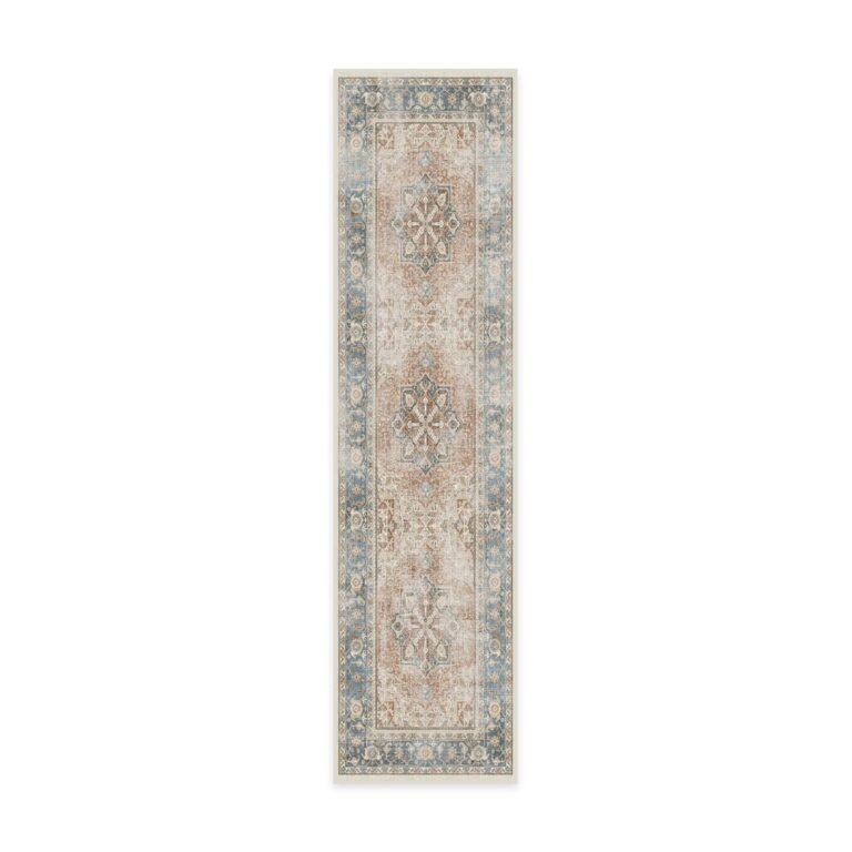 Ruggable Washable 2x10 Runner Rug, Kamran Coral, Premium Vintage Rugs for Hallway, Kitchen, Entryway, Living Room, Bedroom, Office with Gripper Non Slip Pad - Image 7