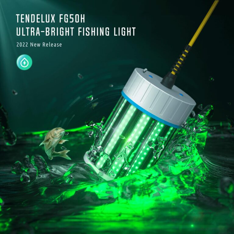 Tendelux Ultra-Bright Underwater Fishing Light, 110V & 12V Green LED Submersible Light Attractants for Docks, Boats or Kayaks, IP68 Rated for Fresh & Salt Water (30ft Cable) - Image 7