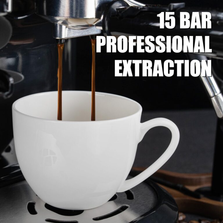 MIROX Espresso Machine 15 Bar, Coffee Maker With Milk Frother Steam Wand, Built-In Bean Grinder, Combo Cappuccino Machine with 70oz Removable Water Tank (ABS high-strength plastic shell) - Image 5