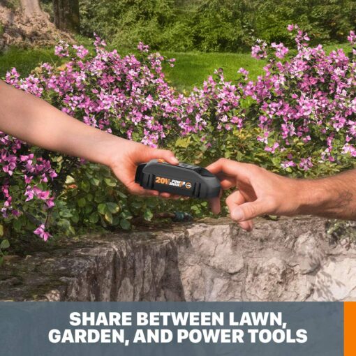 WORX 20V Power Share 4" Cordless Shear and Shrubber Trimmer Bundle with Battery & Charger - Image 2