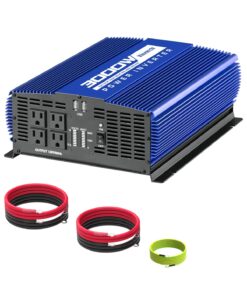 Kinverch 3000W Power Inverter 12V DC to 110V AC Car Battery Inverter with 4 AC Outlets /2 USB Port, Car Inverter for Home/Truck/Boat/RV Power Inverters for Vehicles