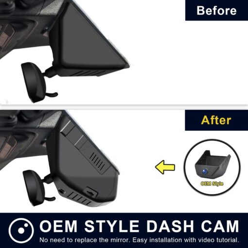 Mangoal Front 4K & Rear 1080 Dash Cam Fit for Ford Bronco 2021 2022 2023 2024, Does Not Fit 2025 Bronco, Does Not Fit Ford Bronco Sport, WiFi & App, 128GB Card - Image 5