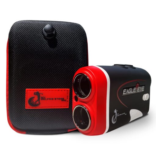 My Golfing Store Eagle Eye Elite Golf Rangefinder with Slope | Precision Laser Range Finder for Golfing | Magnetic Holder | with Batteries | Yardage Measuring Device | Accessories Included