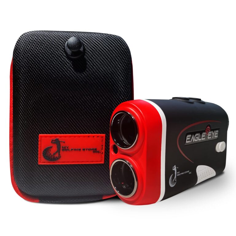 My Golfing Store Eagle Eye Elite Golf Rangefinder with Slope | Precision Laser Range Finder for Golfing | Magnetic Holder | with Batteries | Yardage Measuring Device | Accessories Included