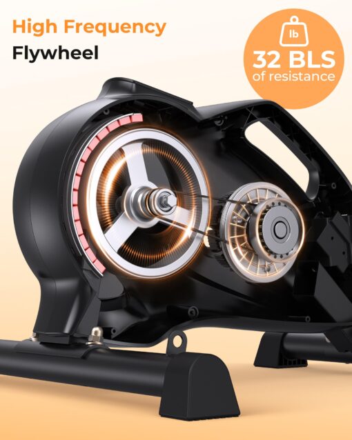 YOSUDA Under Desk Bike Pedal Exerciser, Mini Bike with Bluetooth Portable Foot Cycle Arm & Leg Peddler Machine with 2 Resistance Bands & Non-Slip Mat - Image 6