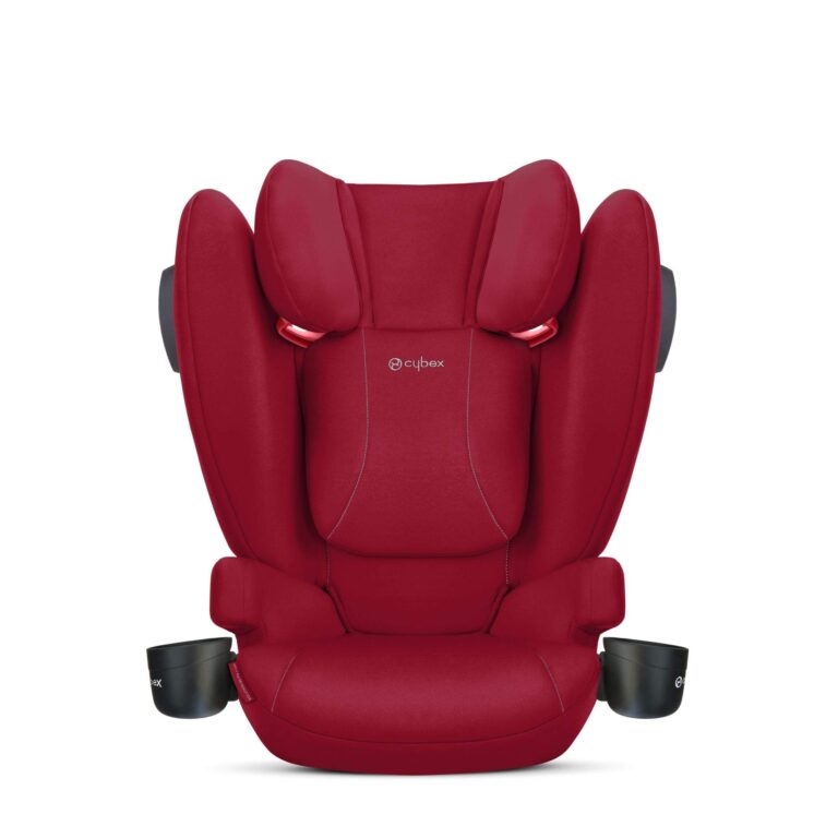 CYBEX Solution B2 fix+ Lux High Back Booster Seat, Lightweight Booster Seat, Secure Latch Installation, Linear Side Impact Protection, Reclining 12-Position Height Adjustable Headrest, Dynamic Red - Image 4