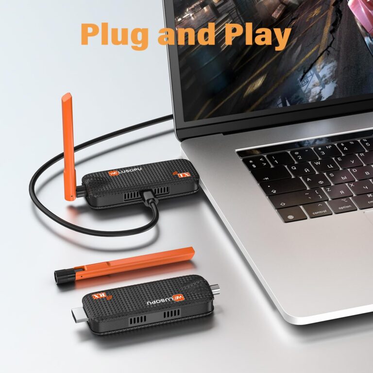 Wireless HDMI Transmitter and 3 Receivers, Support Up to 6 Receivers, 5.8G WELUSOPU HDMI Wireless Extender Streaming Content for PC Laptop Camera Cable Box to Multiple TVs Monitors Projectors -165FT - Image 4