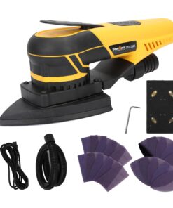 PHENDO 350W 3A Electric Delta Random Orbital Sander Mouse Sander with Pluggable Wire, Sanders for Woodworking, Primary Wood and Panel Processing,3MM