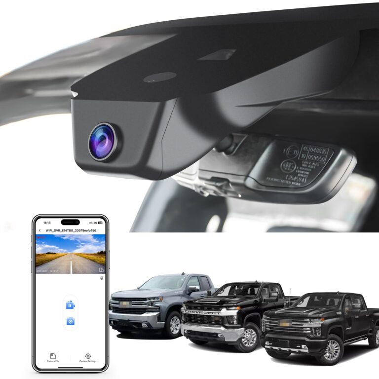 Mangoal 4K Dash Cam fit for Chevy Silverado 1500 2022-2025 2500 HD/3500 HD 2024 2025 (Model C),WT RST LTZ Custom Trail Boss High Country ZR2, 2160P Video, WiFi & APP, 128GB Card
