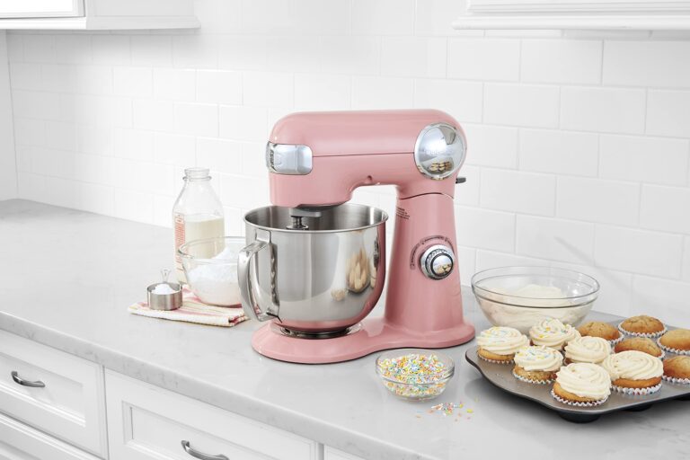 Cuisinart SM-50CO Precision Master 5.5-Quart 12-Speed Stand Mixer with Mixing Bowl, Chef's Whisk, Flat Mixing Paddle, Dough Hook, and Splash Guard with Pour Spout, Blushing Coral, Manual - Image 5