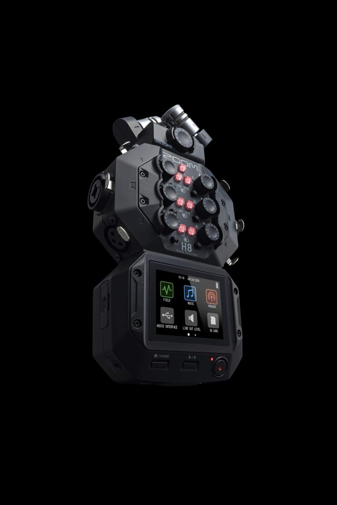 Zoom H8 12-Track Portable Recorder, Stereo Microphones, 6 Inputs, Touchscreen Interface, USB Audio Interface, Battery Powered, for Stereo/Multitrack Audio for Video, Podcasting, and Music - Image 2