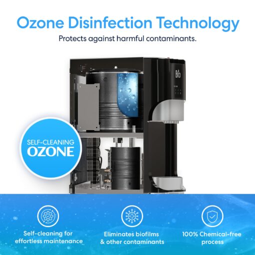 Brio Commercial Grade Bottleless Ultra Safe Reverse Osmosis Drinking Water Filter Water Cooler Dispenser-3 Temperature Settings Hot, Cold & Room Water - UL Approved – Point of Use - Image 5