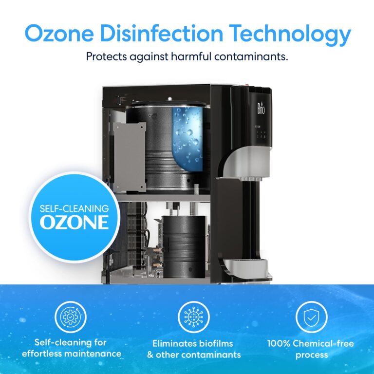 Brio Commercial Grade Bottleless Ultra Safe Reverse Osmosis Drinking Water Filter Water Cooler Dispenser-3 Temperature Settings Hot, Cold & Room Water - UL Approved – Point of Use - Image 5