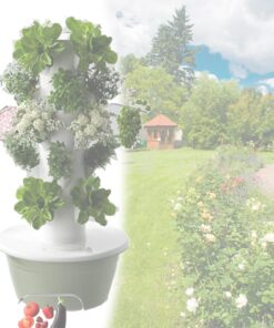 QZQHNYJ Hydroponics Growing System Kit - 5/7-Tier Hydroponic Tower Outdoor Indoor Vertical Home Gardening System with Hydrating Pump, Adapter for Gardening Lover,5-Tier
