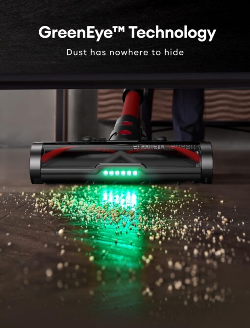 Ultenic Cordless Vacuum Cleaner, 550W/50Kpa, 60Mins Runtime, Stick Vacuum Cordless Rechargeable with 180°Bendable Wand, Anti-Tangle Brush, Vacuum Cleaners for Home/Pet Hair/Carpet/Floor U16 - Image 6