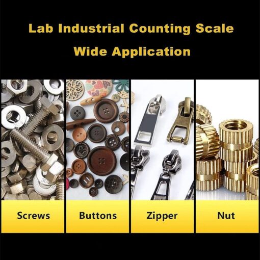JAJKAFCL 30kg/1g Digital Precision Accurate Electronic Scale Laboratory LCD Display Balance Weighting and Counting Scale Scientific/Industrial/Gold Scales Balance(5kg/0.1g) - Image 2