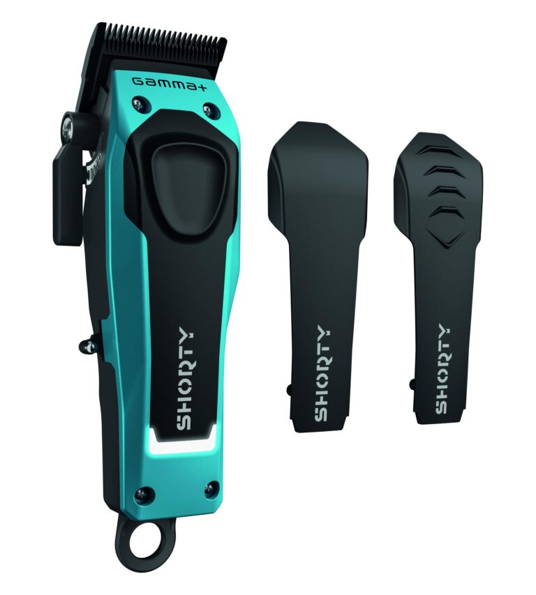 GAMMA+ Shorty Professional Cordless Hair Clipper for Men, Brushless Motor, Adjustable Zero Gap, 120-Min Run Time, USB-C, Ergonomic, Low Noise