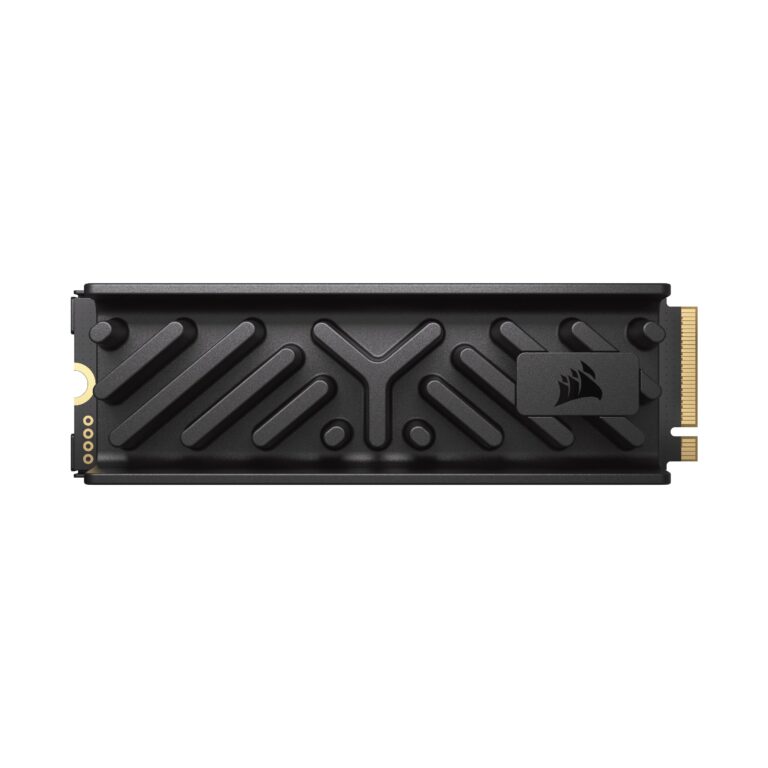 Corsair MP700 Elite 2TB PCIe 5.0 x4 NVMe M.2 SSD – Included Aluminum Heatsink – Up to 10,000MB/sec – High-Density 3D TLC NAND – M.2 2280 - DirectStorage Compatible – Black