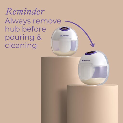 Lansinoh Discreet Duo Wearable Breast Pump, Hands Free Breast Pump, 4 Pumping Modes, 9 Levels Hospital Strength Suction, LED Display, Leak-Resistant Design, 2 Breast Flange Sizes Included: 24mm & 21mm - Image 5