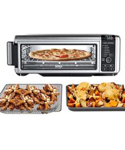 Ninja Foodi 9 in 1 Digital Multi-Functional Cooking, Air Fry Oven, Convection Oven, Toaster, Flip-Away Storage, Air Roast, Bake, Broil, Dehydrate, Reheat, 1800 Watts, Stainless Steel (102A)