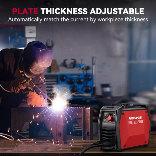 ARCCAPTAIN iControl ARC205 Pro Stick Welder, [APP Control] 205Amp ARC/Lift TIG Welding Machine, Large LED Display, IGBT Inverter 110V/220V MMA Welder with Hot Start, Arc force, and Anti-Stick - Image 5