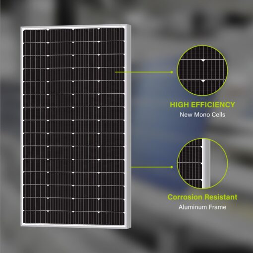 Newpowa 180W(Watt) Solar Panel12V Monocrystalline High Efficiency PV Module Off Grid for RV Trailer Camper Rooftop - Image 7