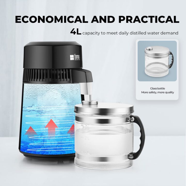 Water Distiller,1.1 Gallon Distilled Water Machine，SUS304 Water Distillers for Home ，750W Water Filter Pitcher，4L Purifier Distilled Water（Silver） - Image 3